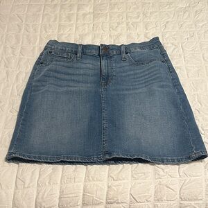 J. Crew Classic Blue Denim Mini Skirt